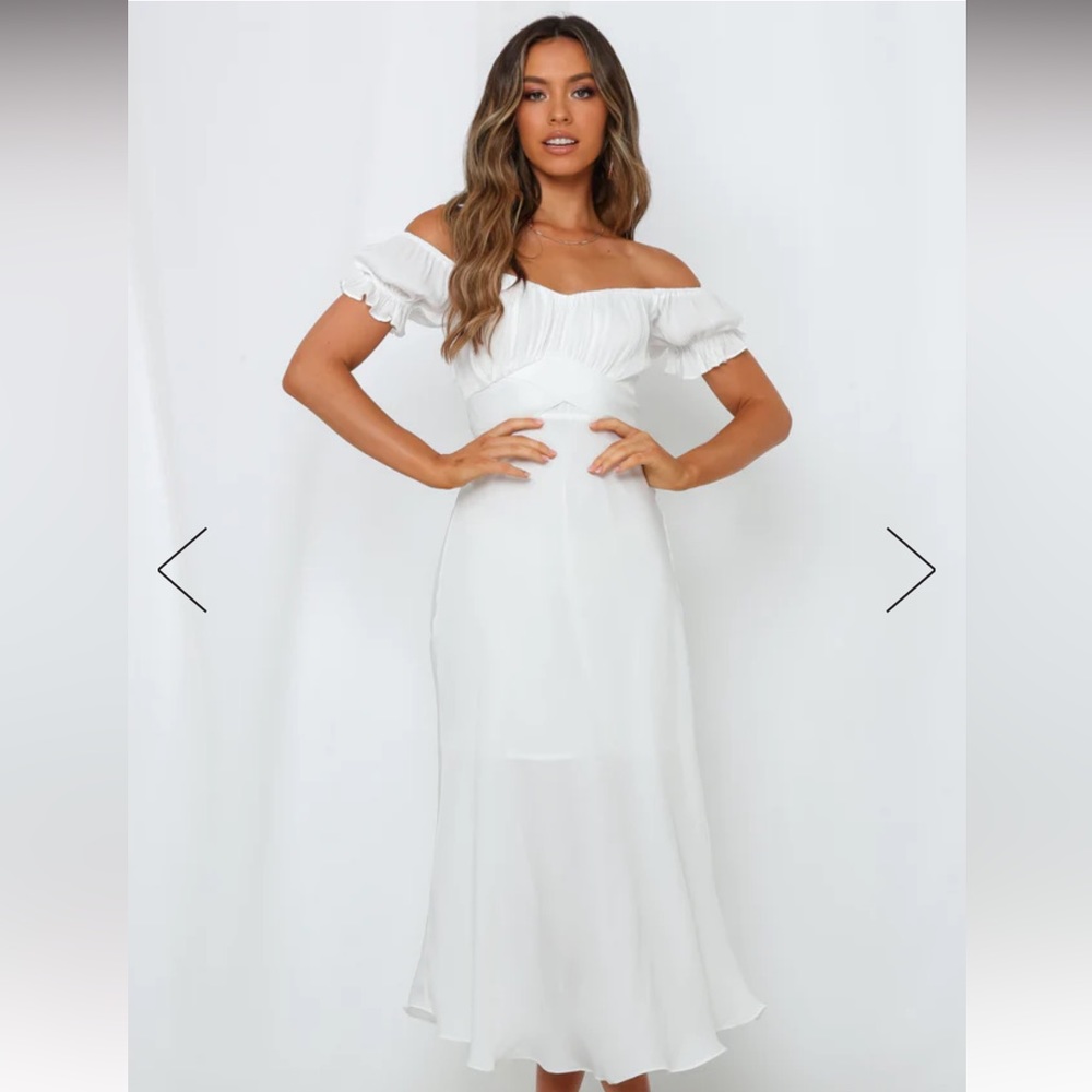HELLO MOLLY SKY CHILD MAXI DRESS WHITE